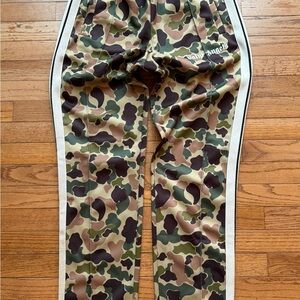 Palm Angels Camo Track Pants in Green, Brown, Black